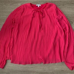 Sage + Fig Pink Long Sleeve Blouse Size L